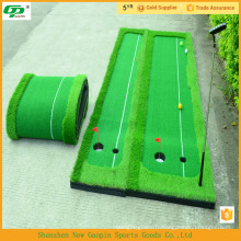 Nouveau design, pas cher, utilisé herbe artificielle golf putter tapis / put tapis